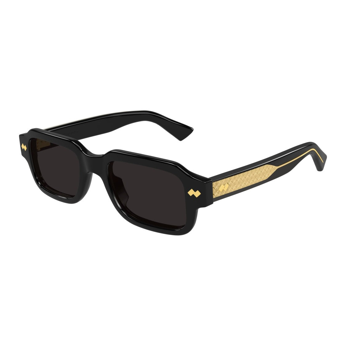 Bottega Veneta Bv1442s Bold Rectangular Sunglasses