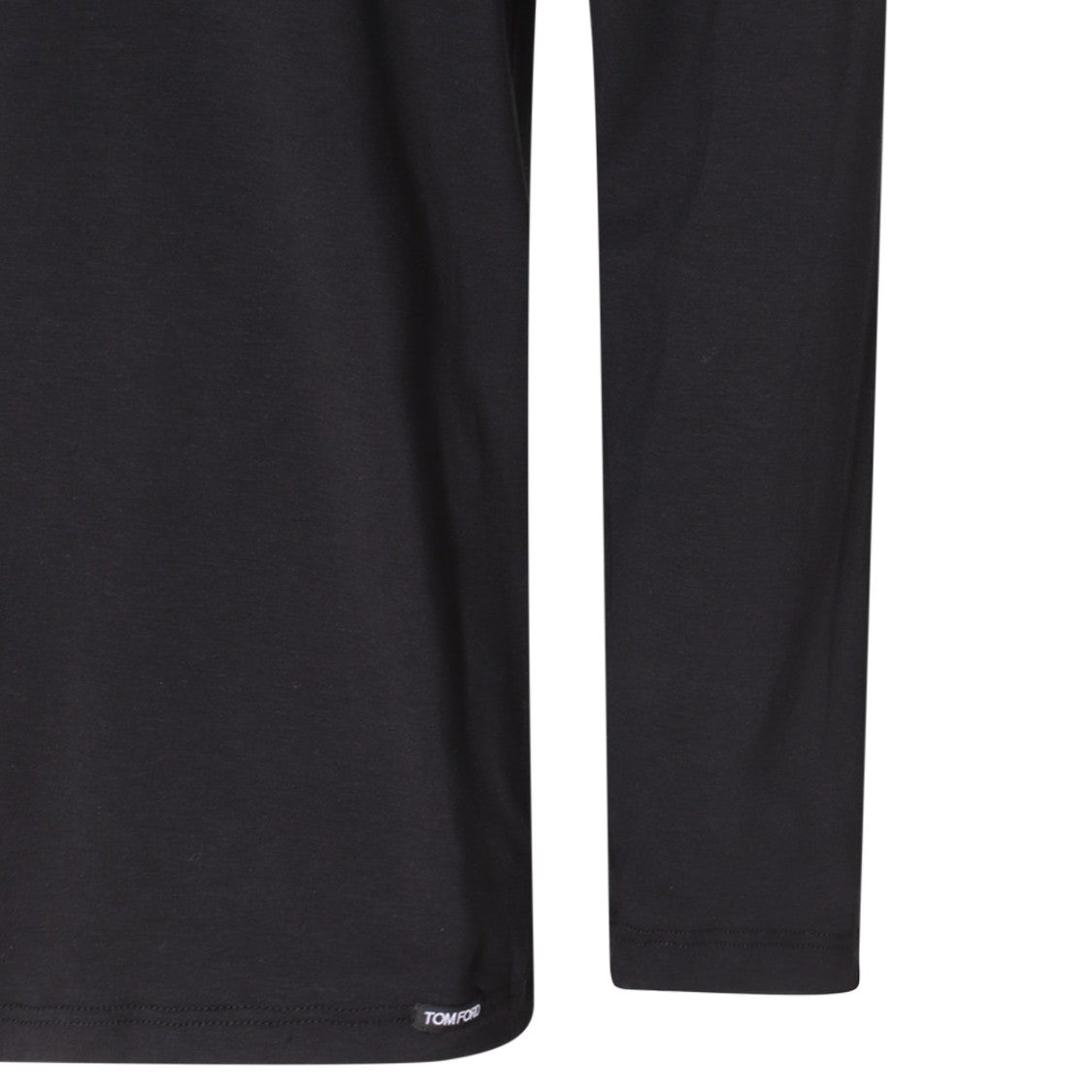 Tom Ford Black Cotton Long Sleeves T-Shirt