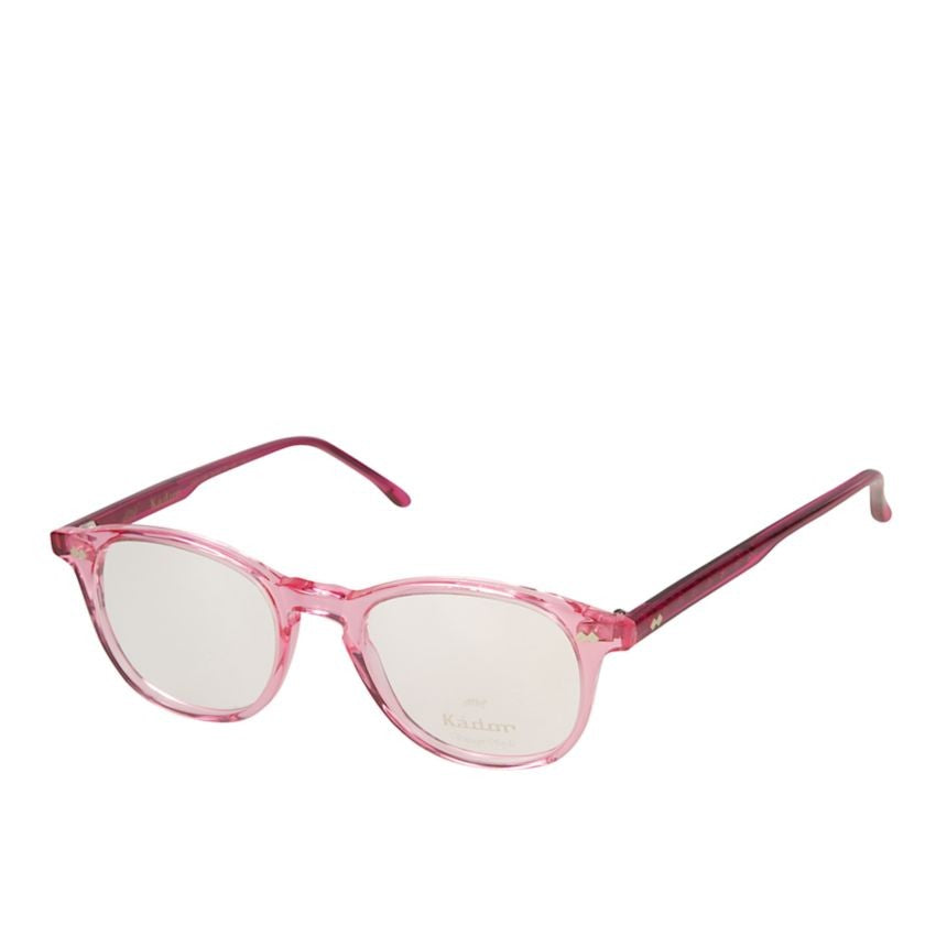 Kador Pepper Translucent Pink Rounded Rectangular Eyeglasses