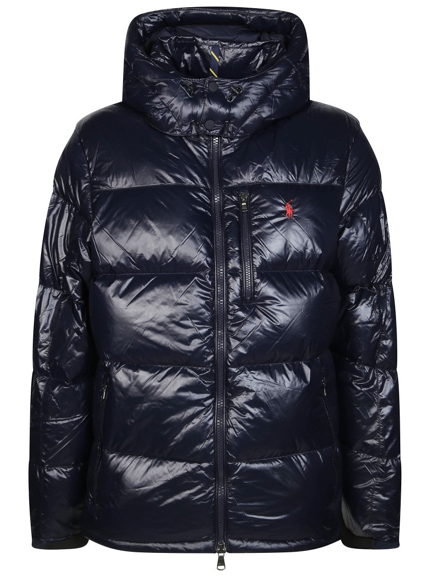Polo Ralph Lauren Quilted Glossy Insulated Hooded Bomber Jacket