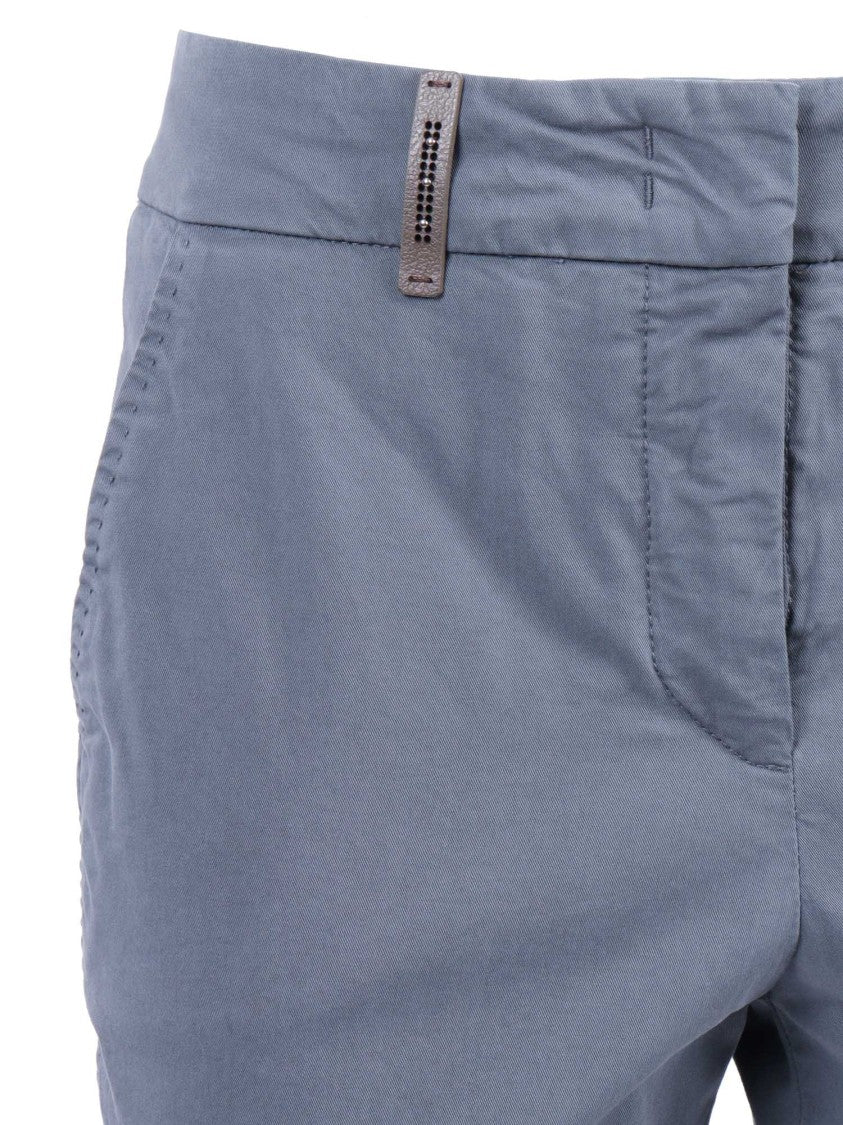 Peserico Woman Trousers Cropped Tailored Straight-Leg Pants