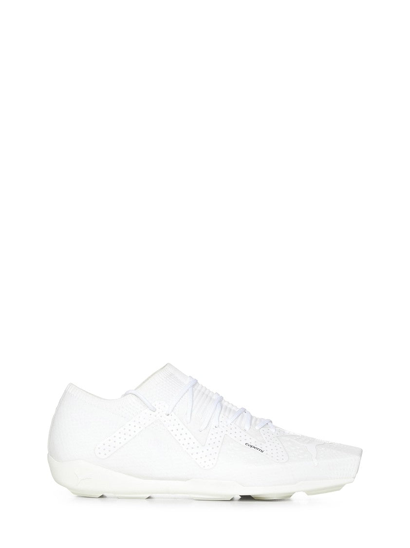 Coperni White Sneakers With Unique Square Toe