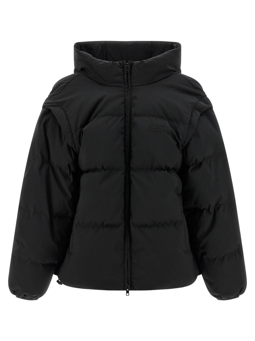 Mm6 By Maison Margiela 'Numeric Signature Mm6' Embroidery Down Jacket