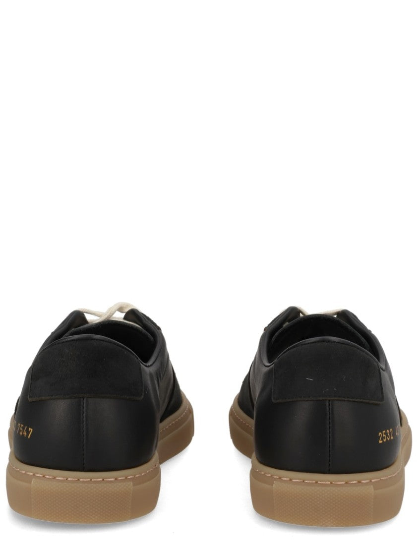 Common Projects Black Bball Suede Accents Low-Top Sneakers