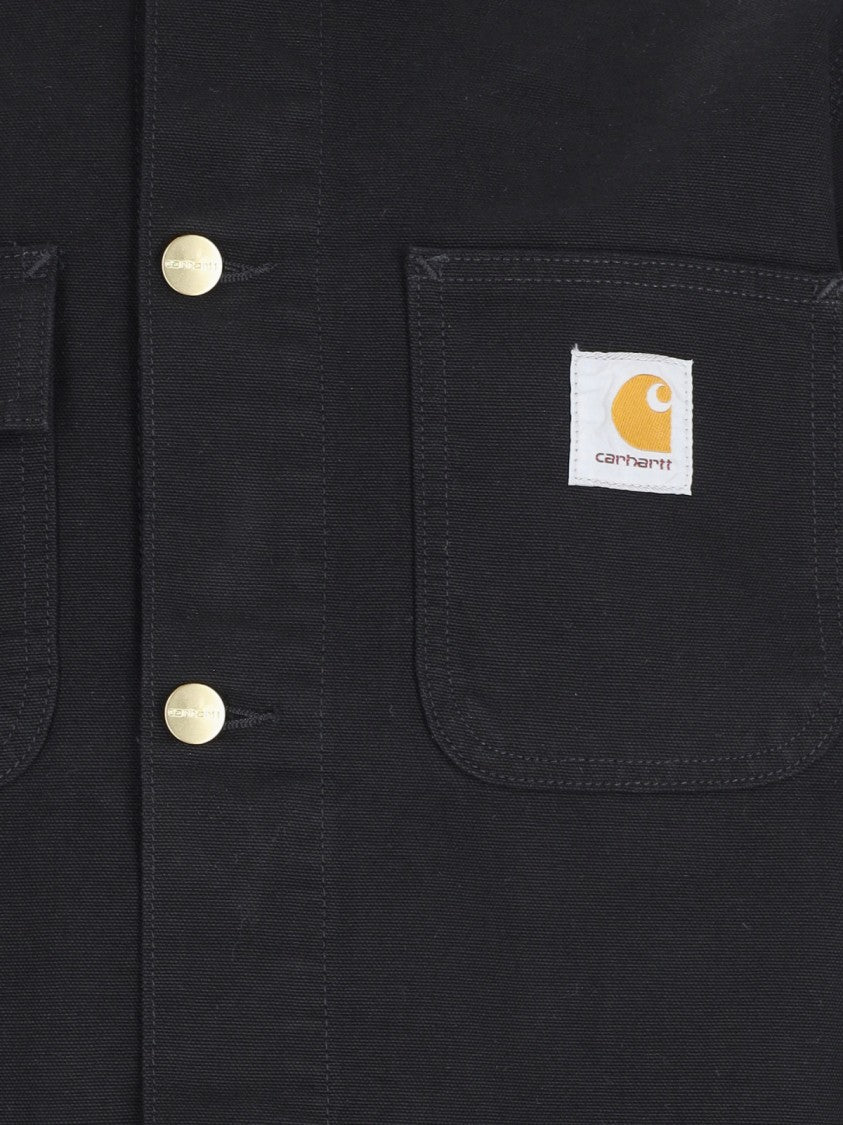 Carhartt Wip Black Michigan Cotton Shirt Jacket
