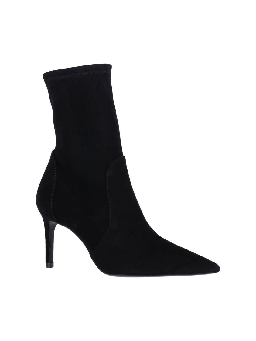 Stuart Weitzman Stuart Power Ankle Boots – Black