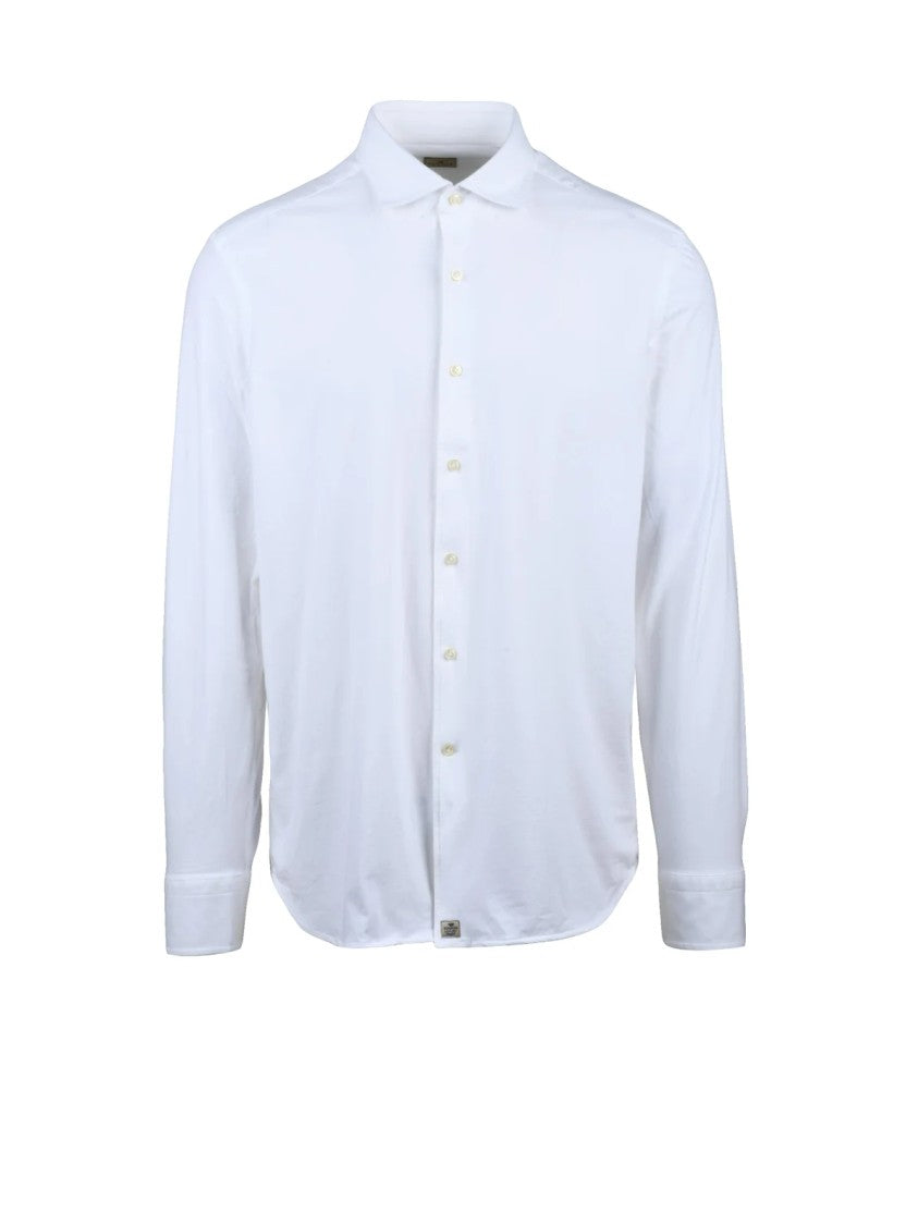 Sonrisa Slim Fit White Shirt With Minimalist Design And Classic Collar