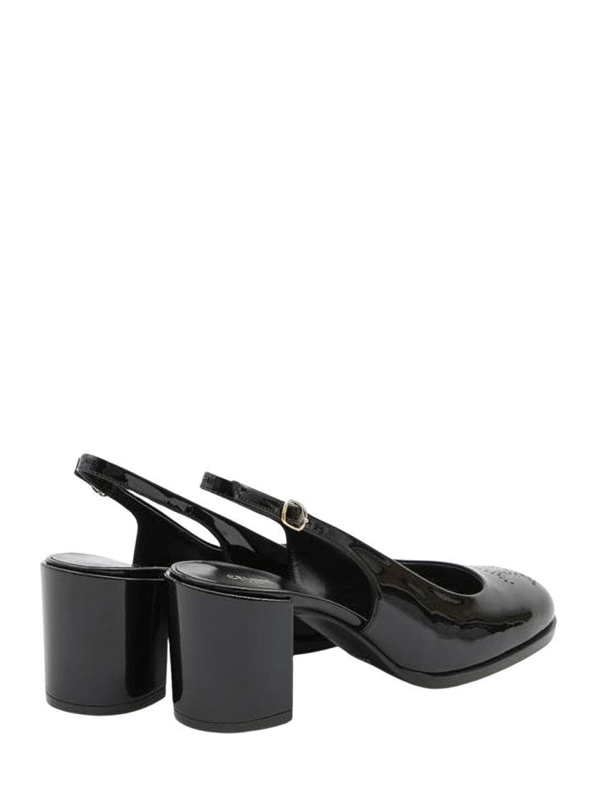 Celine Slingback Mules With Rounded Toe