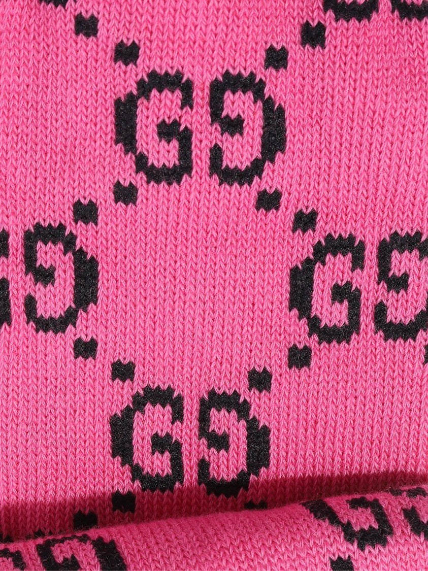 Gucci Monogram Logo Long Socks