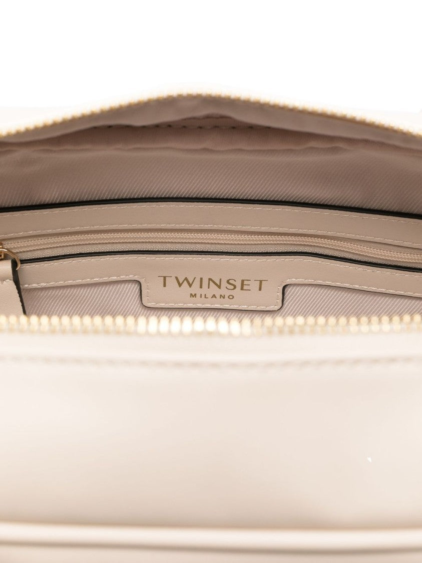 Twin-Set Rectangular Structured Handbag With Detachable Shoulder Strap