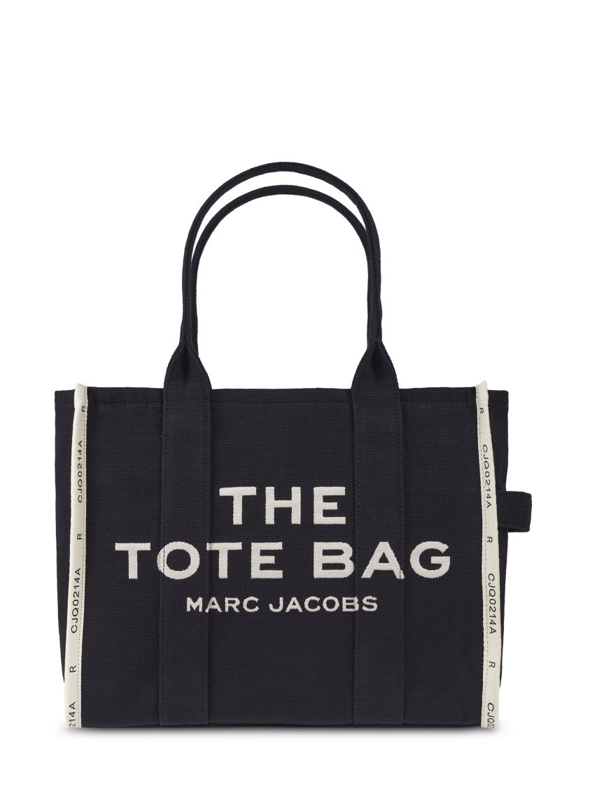 Marc Jacobs Black Tote Bag With Bold Text Design