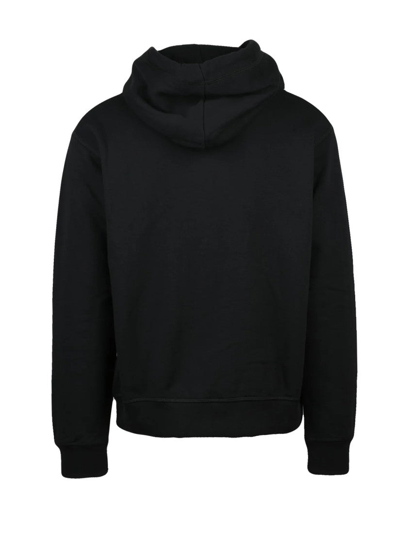Dsquared2 Black Cotton Hooded Sweatshirt