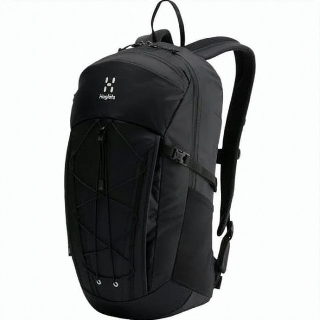 Haglöfs Compact Black Backpack With Multiple Compartments