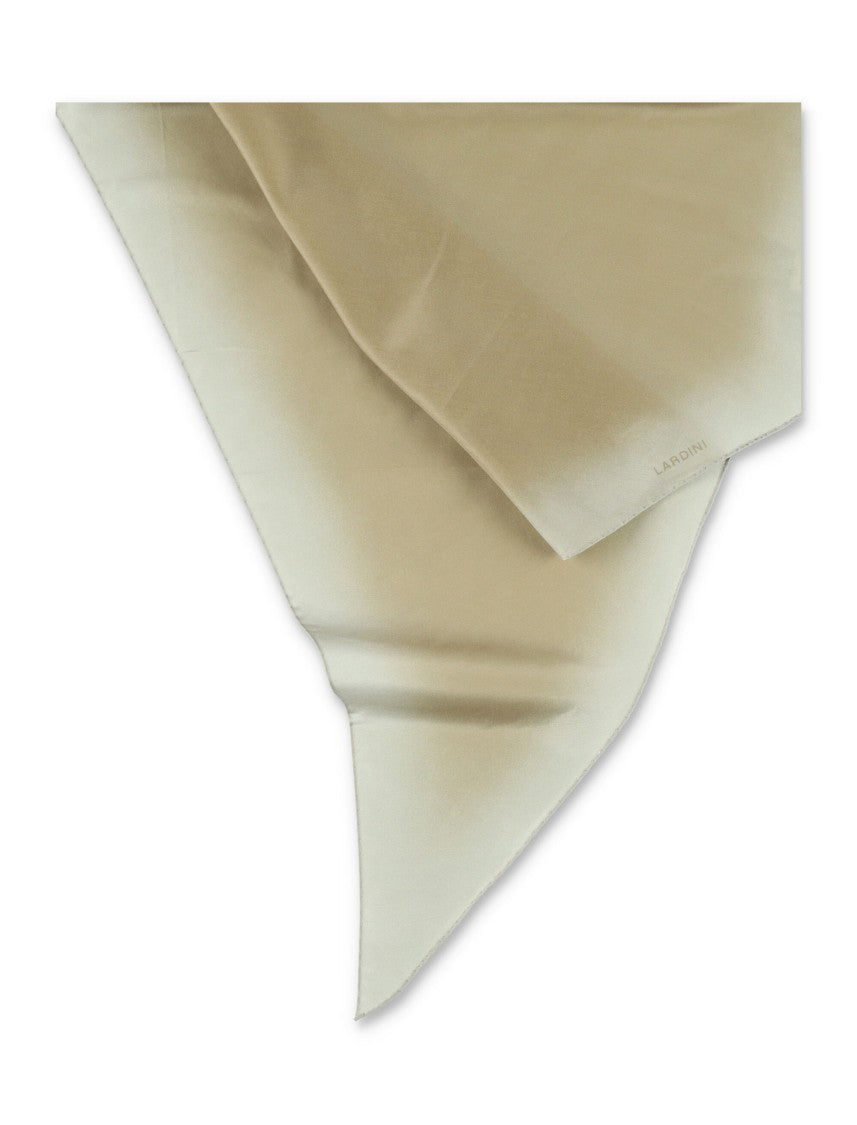 Lardini Gradient Geometric Pattern Cotton-Silk Scarf