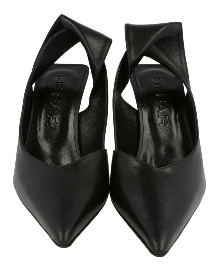 By Far Yasha Leather Slingback Pumps