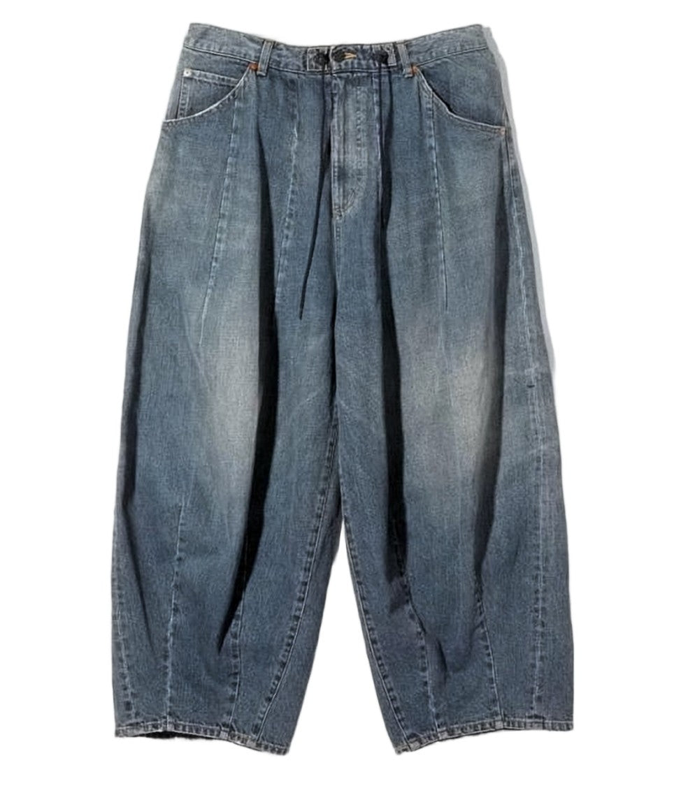 Needles Relaxed Straight-Leg Denim Pants With Adjustable Drawstring