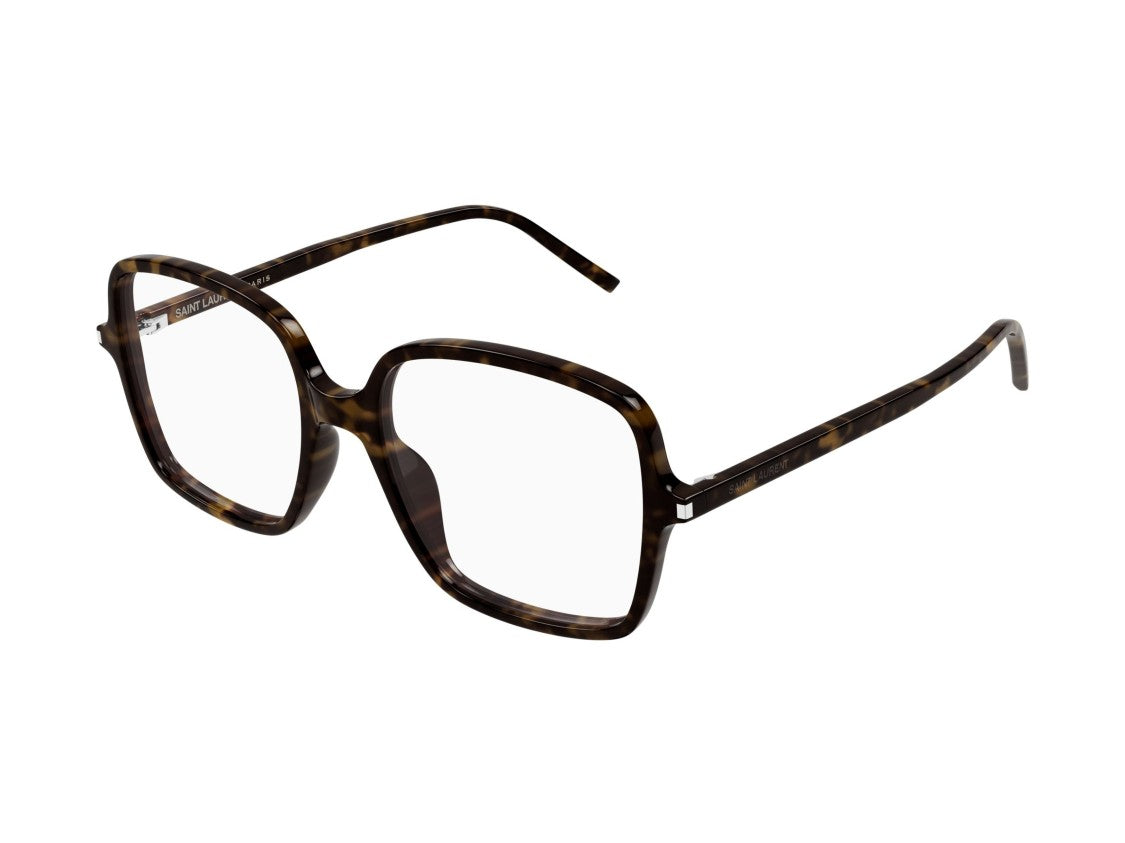 Saint Laurent Sl 892 Oversized Square Glossy Tortoiseshell Sunglasses