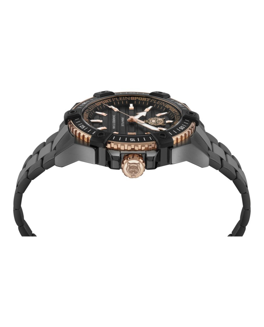 Plein Sport Urban Pulse Bracelet Watch With 47Mm Ip Black Case