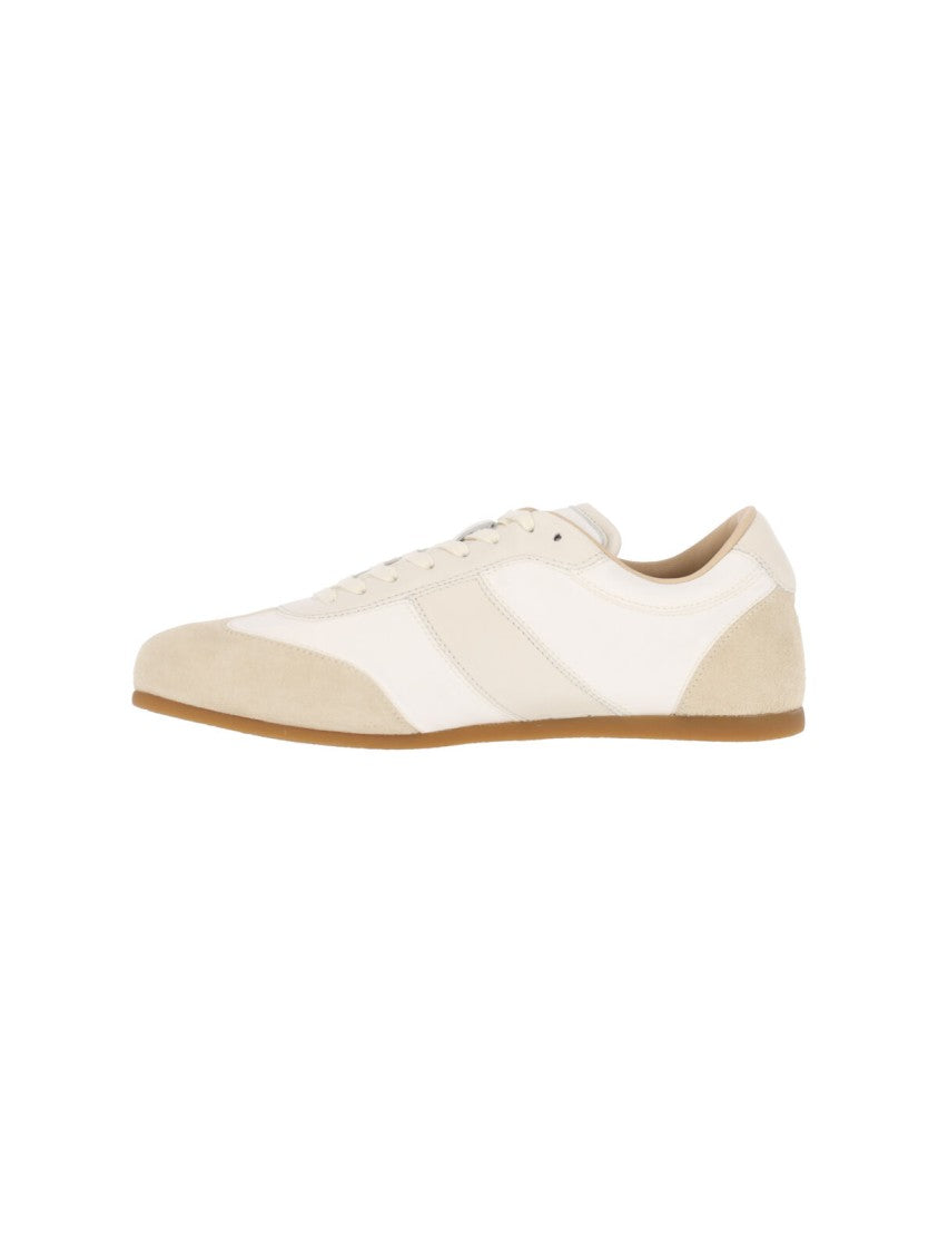 Lemaire White Soft Runner Fabric Sneakers