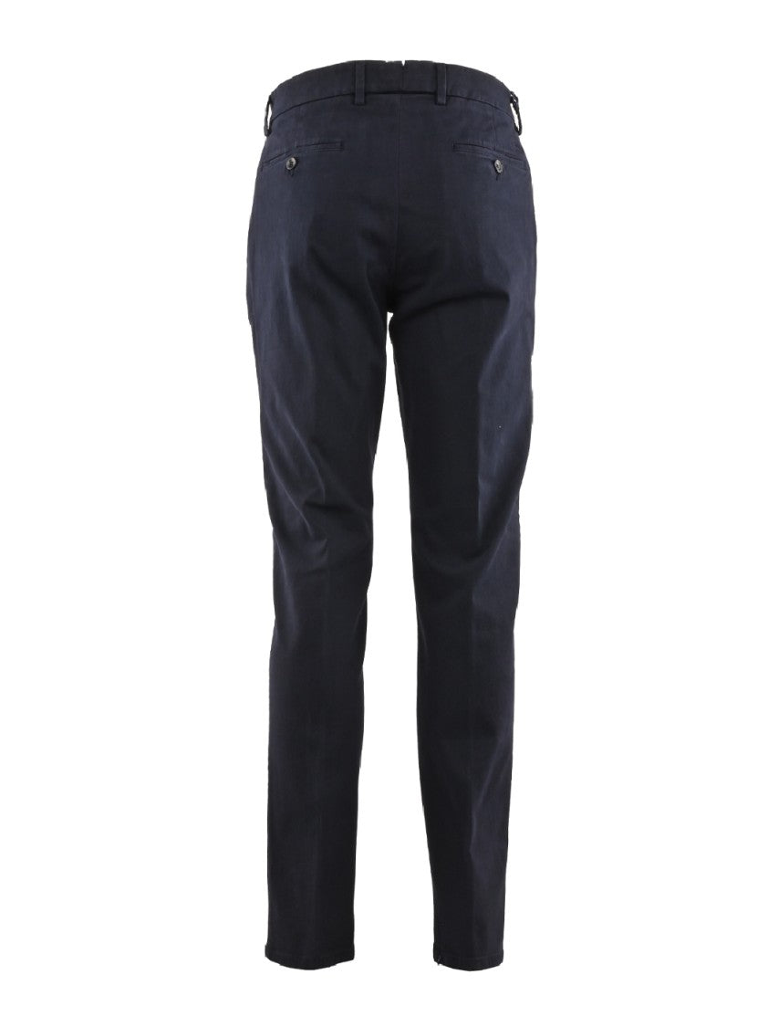 Harmont & Blaine Slim-Fit Chino Trousers Signature Blaine Embroidery