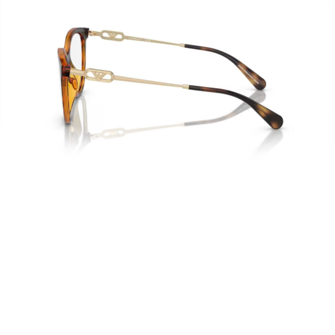 Emporio Armani 0Ea4213u Tortoiseshell Cat-Eye Sunglasses With Metallic Accents