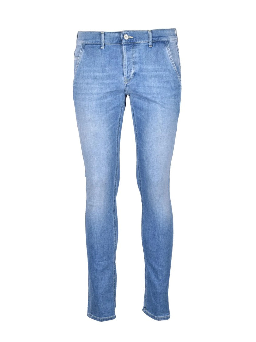 Dondup Blue Slim-Fit Elasticity Stretch Denim Jeans