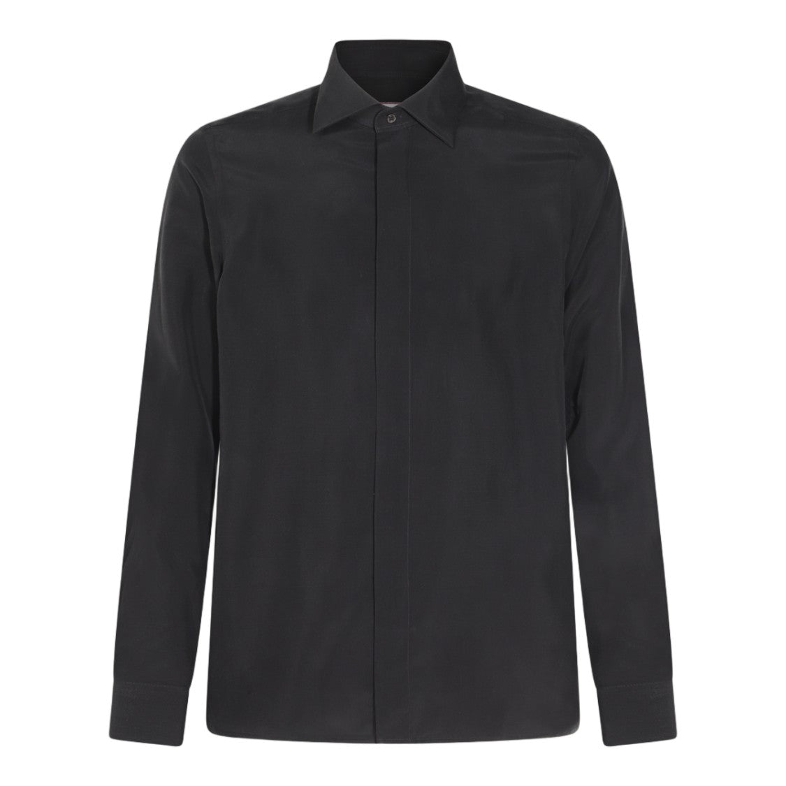 Canali Long-Sleeved Shirt With Concealed Button Placket