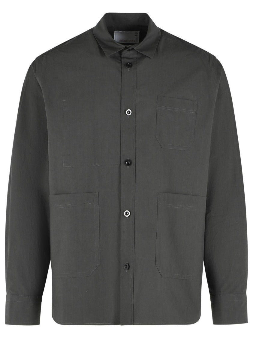 Sacai 'Typewriter' Green Cotton Shirt
