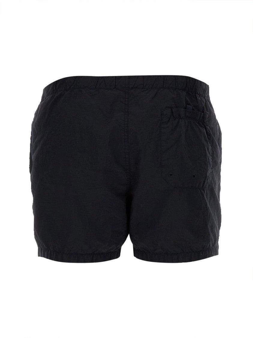 Stone Island Regular Fit Black Swim Shorts