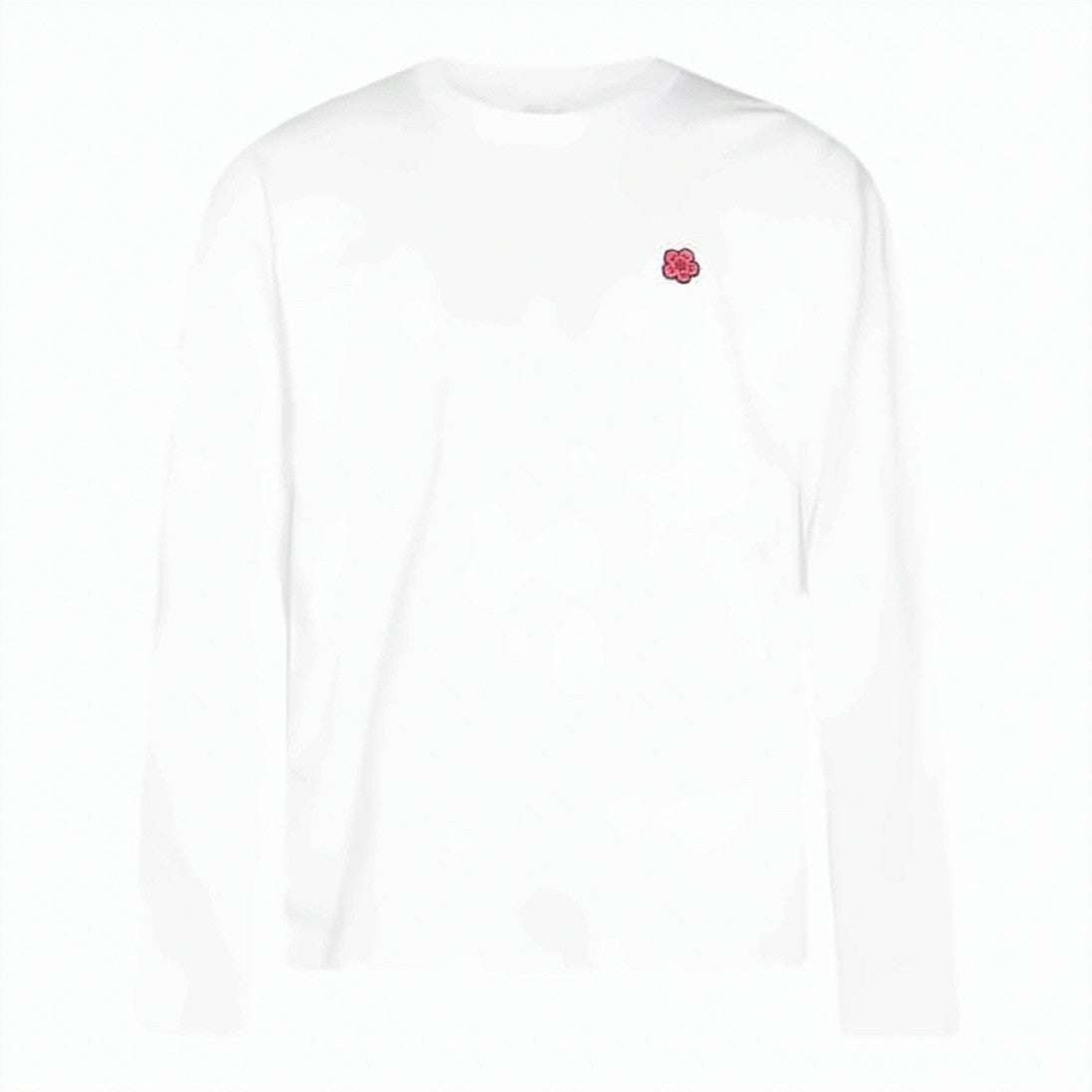 Kenzo Long-Sleeve Cotton T-Shirt With Minimalist Design And Embroidered Detail