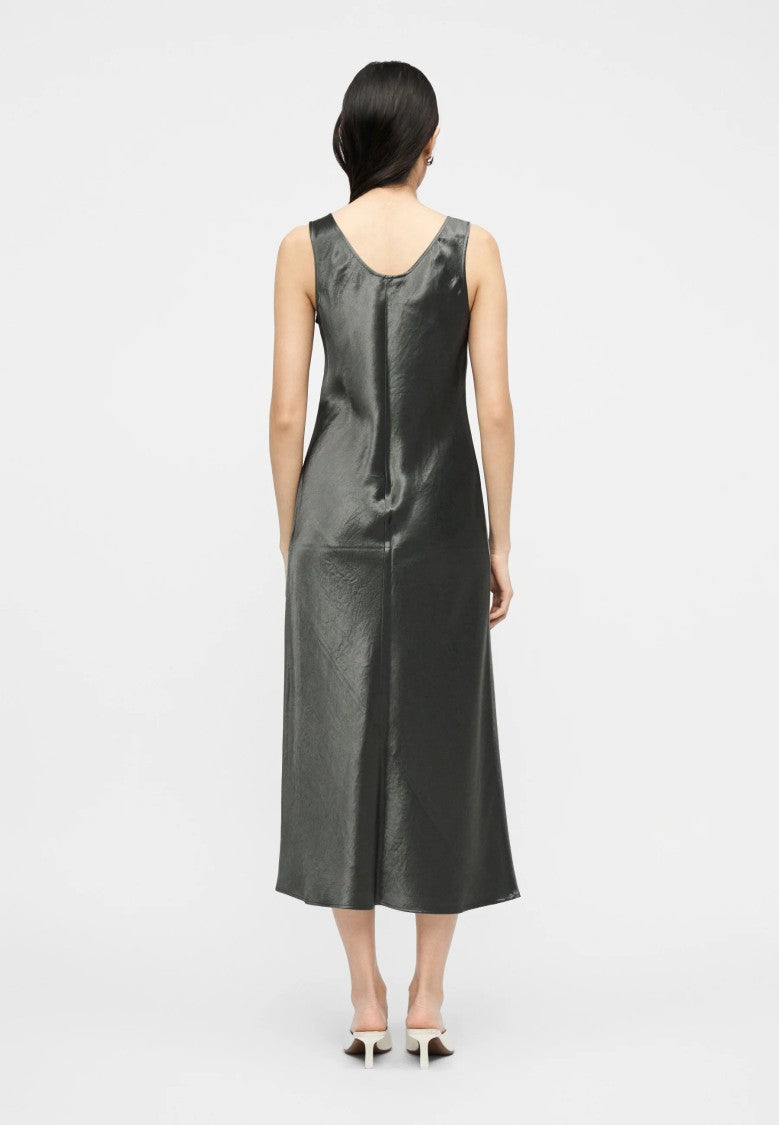Max Mara Gray Acetate Evening Gown