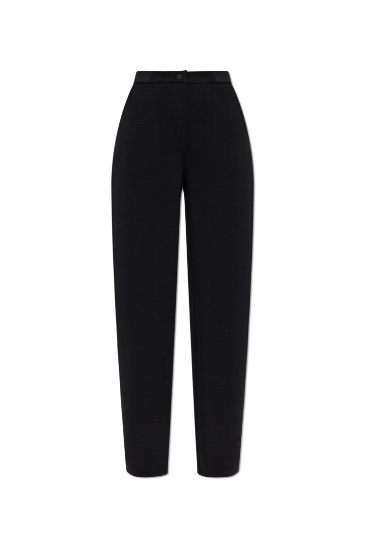Emporio Armani High-Waisted Pants With Embossed Logo Detail