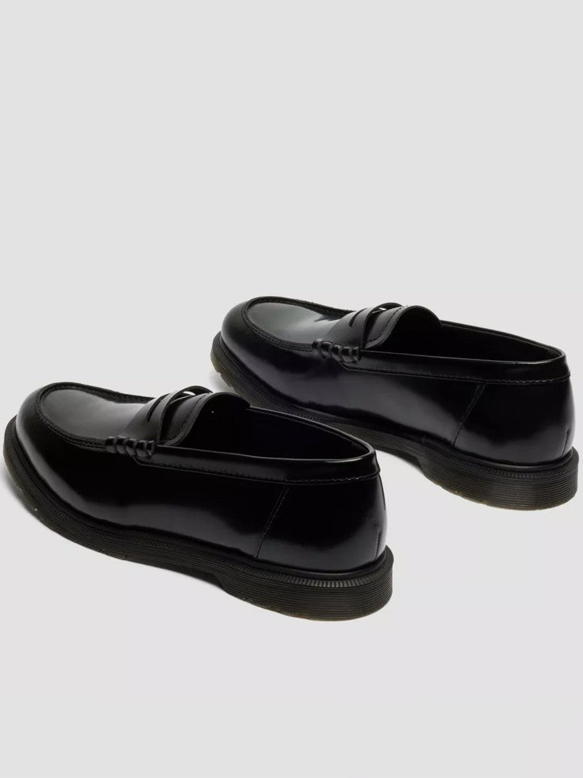 Dr. Martens Mayfare Polished Black Leather Penny Loafers