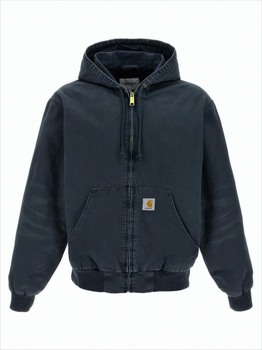 Carhartt Wip Boxy Blue Cotton-Blend Active Jacket