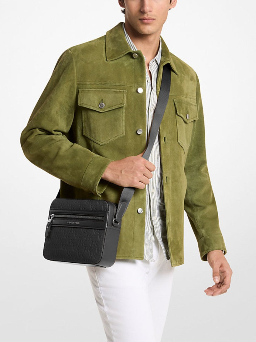 Michael Kors Jet Set Textured Embossed Crossbody Bag