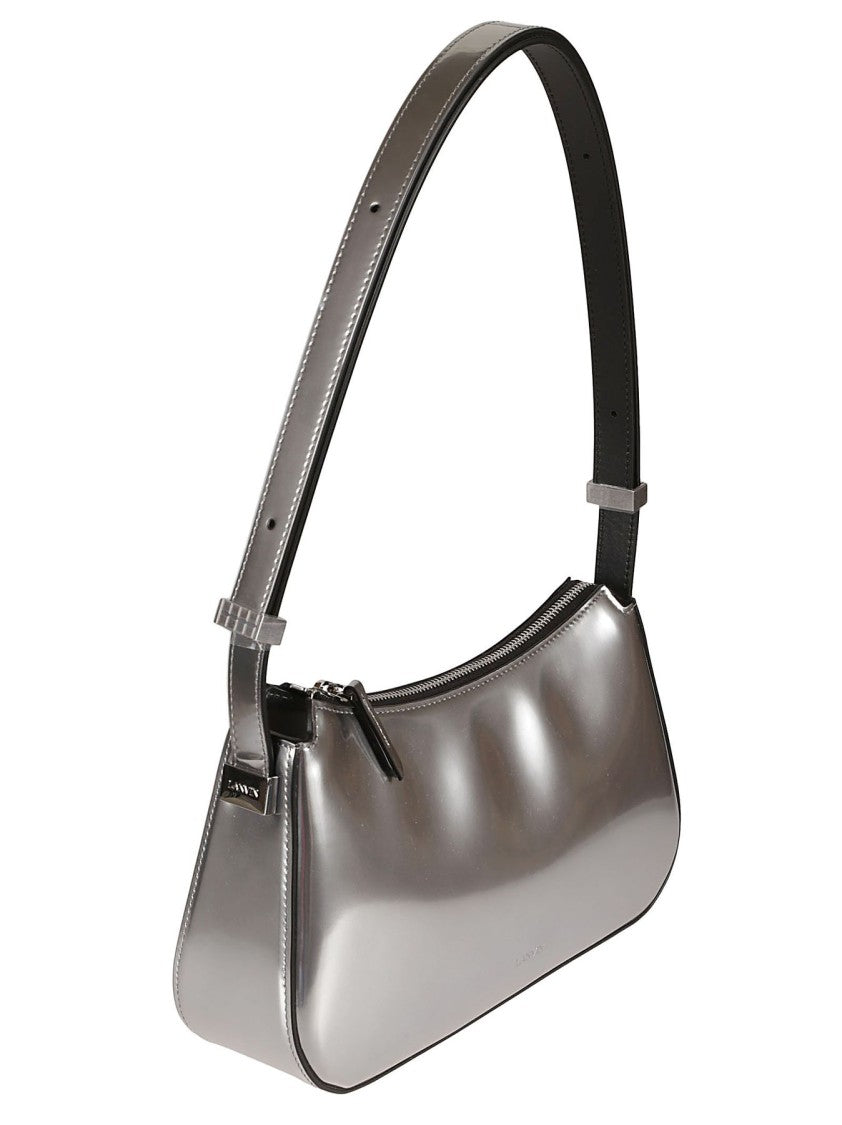 Lanvin Polished Silver Concerto Shoulder Bag