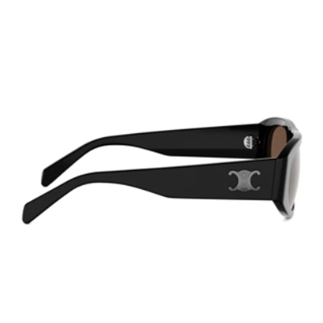 Celine Black Triomphe Acetate Geometric Sunglasses