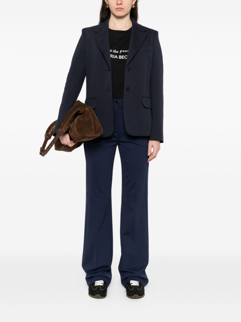 Pinko Light Blue Tailored Buttoned Jacket