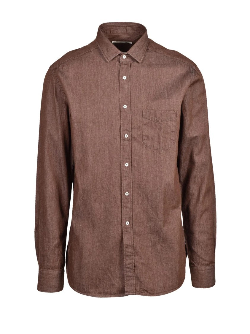 Deuxieme Brown Cotton Shirt