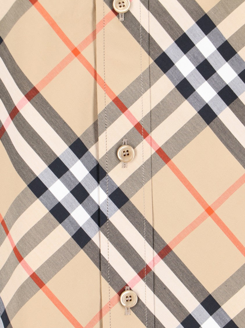Burberry "Check" Shirt – Beige