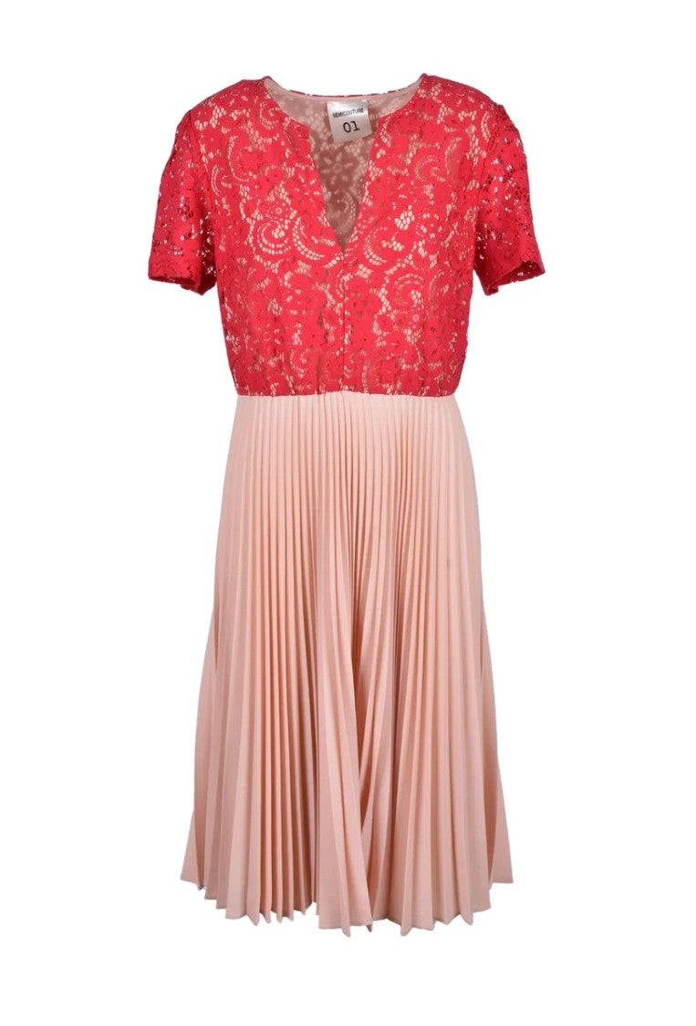 Semi Couture Colors Lace Cotton-Blend Dress
