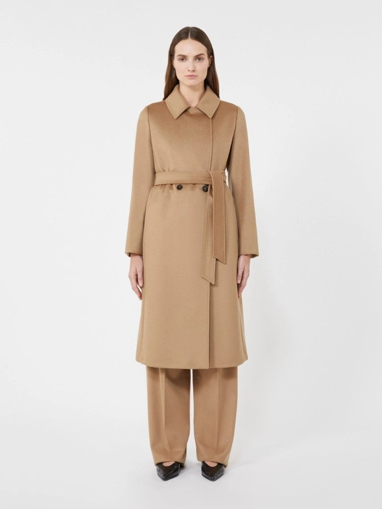Max Mara Camel-Toned Virgin Wool Bcollage Coat