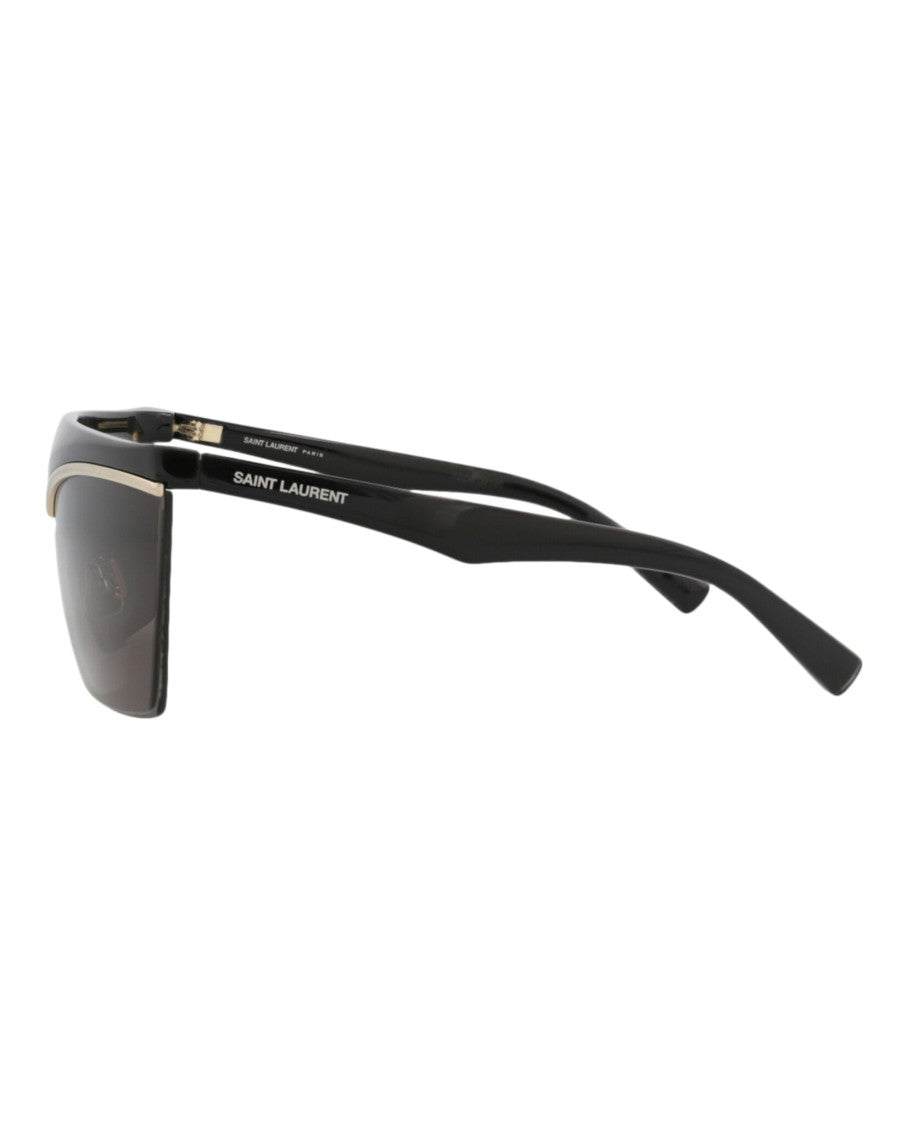 Saint Laurent Shield-Frame Injection Sunglasses