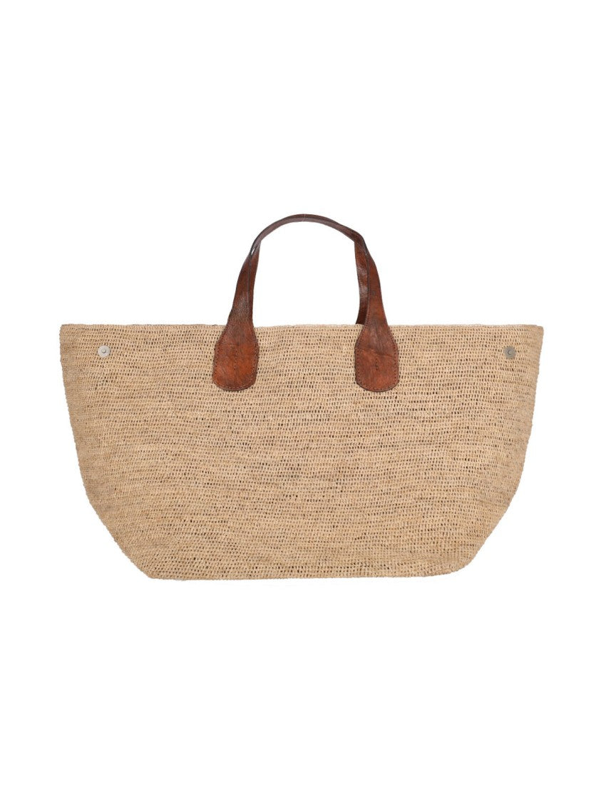 Ibeliv Beige Handbag With Structured Base