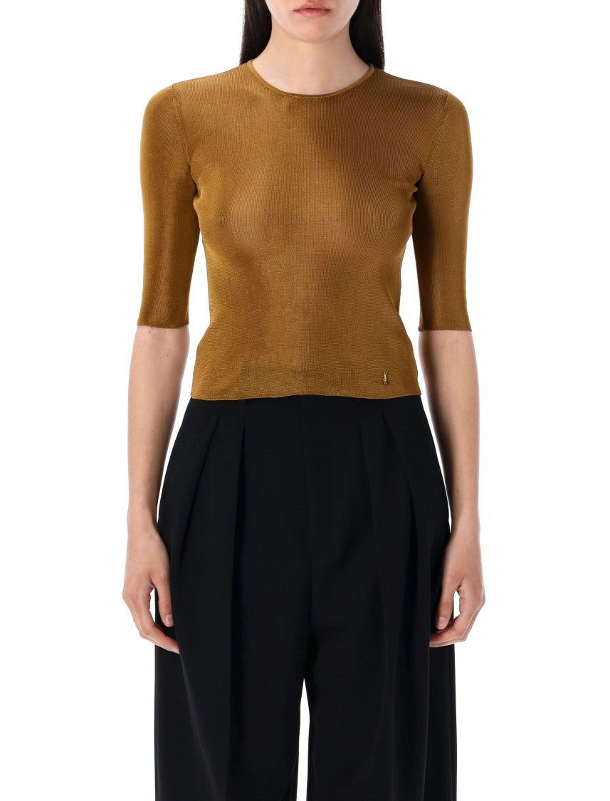 Saint Laurent Cassandre Knit Top