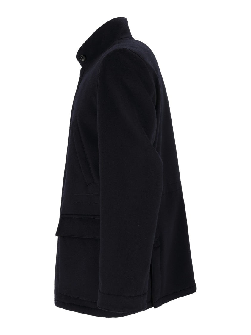 Lardini Black Cashmere Field Jacket