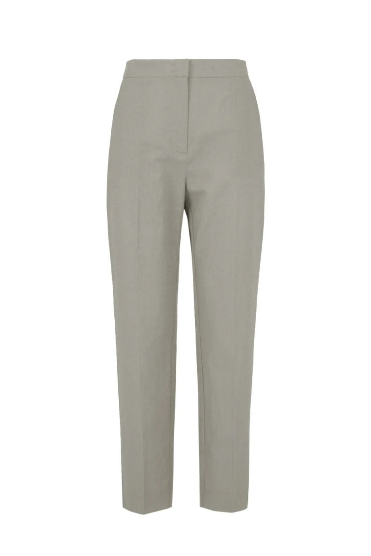 Bomboogie Dove Grey Trousers Turn-Up Hem