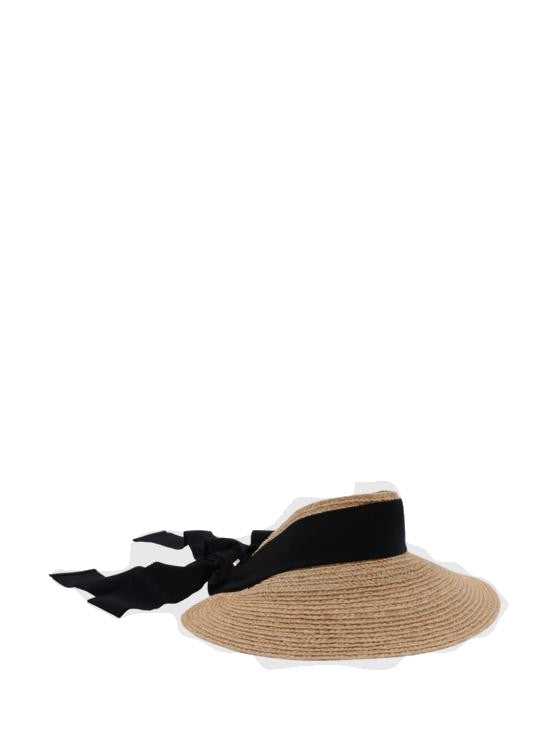Helen Kaminski Natural Woven Raffia Bucket Hat