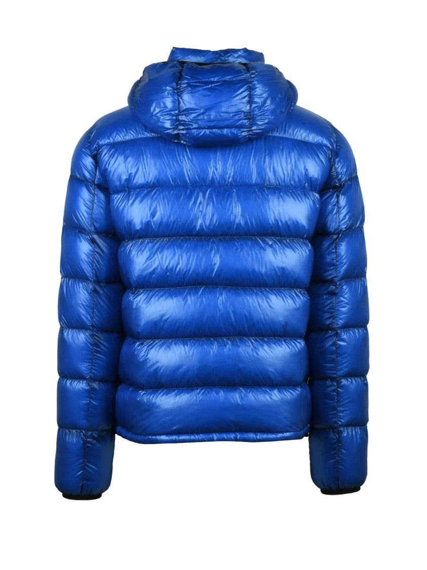 Herno Blue Reversible Glossy Polyamide Down Jacket