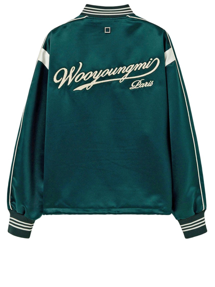 Wooyoungmi Varsity-Inspired Nylon Jacket With Contrast Trim